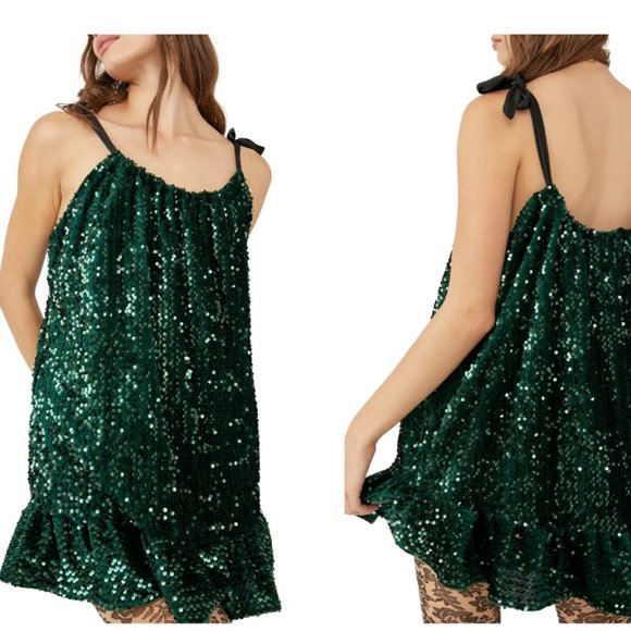 Nova Convertible Strap Sequin Minidress, Oversized Medium - Picture 12 of 13